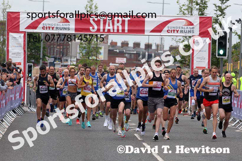 Sunderland City 10k Road Race, 2021 Sunderland City 5k, 10k and Half Marathon Road Races. Photo: David T. Hewitson/Sports for All Pics